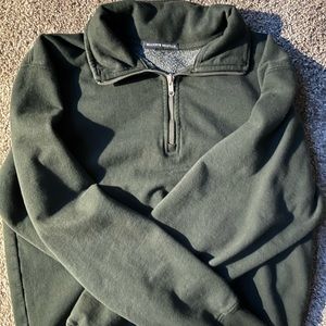 Brandy Melville green half zip up
